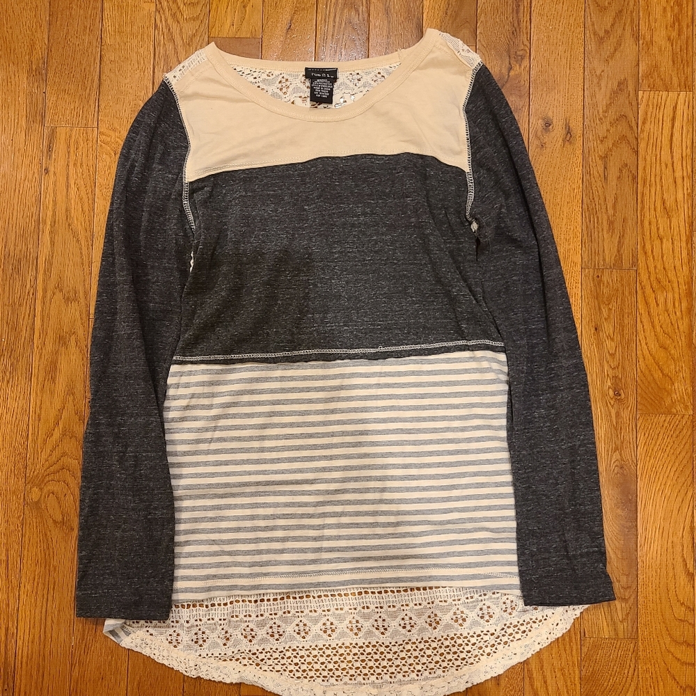 Rue 21 Mixed Media Top